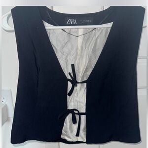 Zara Women's Black Sleeveless Top